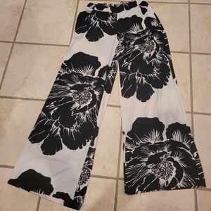 Elastic Waist Wide Leg Pants